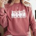 Cute Sports Baseball Mom Game Day Comfort Colors Sweatshirt Orchid Cute Sports Baseball Mom Game Day Comfort Colors Sweatshirt Orchid