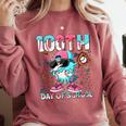 Dabbing Drippy 100th Days Of School Baseball Ice Cream Drip Comfort Colors Sweatshirt Orchid Dabbing Drippy 100th Days Of School Baseball Ice Cream Drip Comfort Colors Sweatshirt Orchid