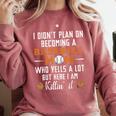 I Didn't Plan On Becoming a Baseball Mom Comfort Colors Sweatshirt Orchid