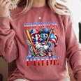 Dominican Puerto Rican Pride Baseball Flag Unity Comfort Colors Sweatshirt Orchid Dominican Puerto Rican Pride Baseball Flag Unity Comfort Colors Sweatshirt Orchid