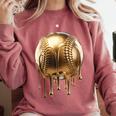Dripping Gold Drip Baseball Game Day Player Coach Baller Comfort Colors Sweatshirt Orchid Dripping Gold Drip Baseball Game Day Player Coach Baller Comfort Colors Sweatshirt Orchid