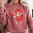 Drippy Baseball Mascot Valentine Heart Glasses Cartoon Comfort Colors Sweatshirt Orchid Drippy Baseball Mascot Valentine Heart Glasses Cartoon Comfort Colors Sweatshirt Orchid