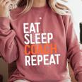 Eat Sleep Coach Repeat Shirt Men Women Baseball Lover Comfort Colors Sweatshirt Orchid Eat Sleep Coach Repeat Shirt Men Women Baseball Lover Comfort Colors Sweatshirt Orchid