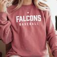 Falcons Baseball Inspired Comfort Colors Sweatshirt Orchid Falcons Baseball Inspired Comfort Colors Sweatshirt Orchid
