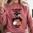 My Favorite Ballers Call Me Mom Basketball Mom Baseball Mom Comfort Colors Sweatshirt Orchid My Favorite Ballers Call Me Mom Basketball Mom Baseball Mom Comfort Colors Sweatshirt Orchid