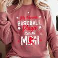 My Favorite Baseball Player Calls Me Mimi For Baseball Mom Comfort Colors Sweatshirt Orchid My Favorite Baseball Player Calls Me Mimi For Baseball Mom Comfort Colors Sweatshirt Orchid