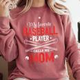 My Favorite Baseball Player Calls Me Mom Baseball Moms Comfort Colors Sweatshirt Orchid My Favorite Baseball Player Calls Me Mom Baseball Moms Comfort Colors Sweatshirt Orchid
