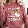 My Favorite Player Calls Me Granna Baseball Leopard Comfort Colors Sweatshirt Orchid My Favorite Player Calls Me Granna Baseball Leopard Comfort Colors Sweatshirt Orchid