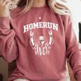 Football Referee Tee Touchdown Baseball Homerun Comfort Colors Sweatshirt Orchid
