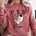 Football Soccer Baseball Mom For Women Comfort Colors Sweatshirt Orchid