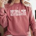 FUNNY Softball Mom Like A Baseball Mom But Smarter Comfort Colors Sweatshirt Orchid FUNNY Softball Mom Like A Baseball Mom But Smarter Comfort Colors Sweatshirt Orchid
