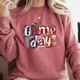 Game Day Baseball Leopard Coquette Bow Mama Mom Sister Comfort Colors Sweatshirt Orchid Game Day Baseball Leopard Coquette Bow Mama Mom Sister Comfort Colors Sweatshirt Orchid