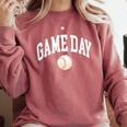 Game Day Baseball Player And Fan Graphic Comfort Colors Sweatshirt Orchid Game Day Baseball Player And Fan Graphic Comfort Colors Sweatshirt Orchid