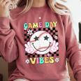 Game Day Vibes Softball Baseball Groovy Game Day Girls Women Comfort Colors Sweatshirt Orchid Game Day Vibes Softball Baseball Groovy Game Day Girls Women Comfort Colors Sweatshirt Orchid
