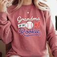 Grandparent Grandma Of The 1 Rookie Baseball Comfort Colors Sweatshirt Orchid Grandparent Grandma Of The 1 Rookie Baseball Comfort Colors Sweatshirt Orchid