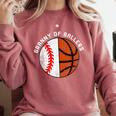 Granny Of Ballers Baseball Basketball Grandma Granny Comfort Colors Sweatshirt Orchid Granny Of Ballers Baseball Basketball Grandma Granny Comfort Colors Sweatshirt Orchid