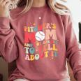 Groovy Ptchers Baseball Mom And Not Afraid To Yell About It Comfort Colors Sweatshirt Orchid Groovy Ptchers Baseball Mom And Not Afraid To Yell About It Comfort Colors Sweatshirt Orchid