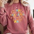 Groovy Retro One Thankful Baseball Mom Thanksgiving Fall Comfort Colors Sweatshirt Orchid Groovy Retro One Thankful Baseball Mom Thanksgiving Fall Comfort Colors Sweatshirt Orchid
