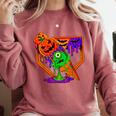 Halloween Baseball Ice Cream Drip Boys Girls Youth Comfort Colors Sweatshirt Orchid Halloween Baseball Ice Cream Drip Boys Girls Youth Comfort Colors Sweatshirt Orchid