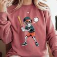 Halloween Skeleton Playing Baseball 67 Six Seven Meme Comfort Colors Sweatshirt Orchid Halloween Skeleton Playing Baseball 67 Six Seven Meme Comfort Colors Sweatshirt Orchid