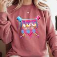 Happy 100 Days Of School Baseball Drip Theme Party 100th Day Comfort Colors Sweatshirt Orchid Happy 100 Days Of School Baseball Drip Theme Party 100th Day Comfort Colors Sweatshirt Orchid