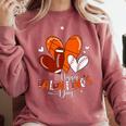 Happy Valentines Day Basketball Baseball Football Boys Comfort Colors Sweatshirt Orchid Happy Valentines Day Basketball Baseball Football Boys Comfort Colors Sweatshirt Orchid