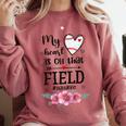 My Heart Is On That Field Ball Nana Baseball Mom Comfort Colors Sweatshirt Orchid My Heart Is On That Field Ball Nana Baseball Mom Comfort Colors Sweatshirt Orchid