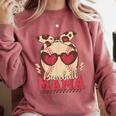 Heart Glasses Baseball Mama Baseball Mom Mother's Day Comfort Colors Sweatshirt Orchid Heart Glasses Baseball Mama Baseball Mom Mother's Day Comfort Colors Sweatshirt Orchid