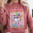 I Hit 100 Days Of School Baseball Ice Cram Drip 100th Boys Comfort Colors Sweatshirt Orchid