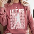 I Hit 100 Days Of School Boys Kids 100th Day Balls Baseball Comfort Colors Sweatshirt Orchid I Hit 100 Days Of School Boys Kids 100th Day Balls Baseball Comfort Colors Sweatshirt Orchid