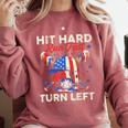 Hit Hard Run Fast Turn Left Baseball Cream Drip Crossed Bats Comfort Colors Sweatshirt Orchid Hit Hard Run Fast Turn Left Baseball Cream Drip Crossed Bats Comfort Colors Sweatshirt Orchid