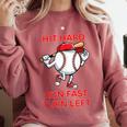 Hit Hard Run Fast Turn Left Baseball Player Comfort Colors Sweatshirt Orchid Hit Hard Run Fast Turn Left Baseball Player Comfort Colors Sweatshirt Orchid