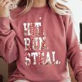 Hit Run Steal Baseball Mom For Women Baseball Comfort Colors Sweatshirt Orchid Hit Run Steal Baseball Mom For Women Baseball Comfort Colors Sweatshirt Orchid