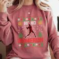 Ho Ho Homerun Xmas Sports Player Baseball Ugly Christmas Comfort Colors Sweatshirt Orchid Ho Ho Homerun Xmas Sports Player Baseball Ugly Christmas Comfort Colors Sweatshirt Orchid