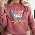 HUGvyn 100 Drippy Days Of School Baseball Ice Cream 100 Days Comfort Colors Sweatshirt Orchid HUGvyn 100 Drippy Days Of School Baseball Ice Cream 100 Days Comfort Colors Sweatshirt Orchid