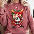 HUGvyn Santa Playing Baseball Ice Cream Drip Christmas Boys Comfort Colors Sweatshirt Orchid HUGvyn Santa Playing Baseball Ice Cream Drip Christmas Boys Comfort Colors Sweatshirt Orchid