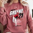 Hunter Greene Cincinnati MLB Baseball Players MLBHGR204M Comfort Colors Sweatshirt Orchid Hunter Greene Cincinnati MLB Baseball Players MLBHGR204M Comfort Colors Sweatshirt Orchid