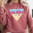 Ice Cream Baseball Cone Dripping Sprinkles Kids Boys Summer Premium Tri-Blend Comfort Colors Sweatshirt Orchid Ice Cream Baseball Cone Dripping Sprinkles Kids Boys Summer Premium Tri-Blend Comfort Colors Sweatshirt Orchid