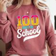 Ice Cream Drip 100 Days Of School Baseball Boys 100th Day Comfort Colors Sweatshirt Orchid