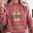 I’Ll Be Home For Christmas Baseball Ugly Sweater Comfort Colors Sweatshirt Orchid I’Ll Be Home For Christmas Baseball Ugly Sweater Comfort Colors Sweatshirt Orchid