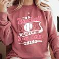 I'm a Baseball Mom We Don't Do That Keep Calm Thing Comfort Colors Sweatshirt Orchid