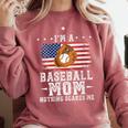 I'm a Baseball Mom Nothing Scares Me Baseball Comfort Colors Sweatshirt Orchid I'm a Baseball Mom Nothing Scares Me Baseball Comfort Colors Sweatshirt Orchid
