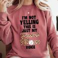 I'm Not Yelling This Is Baseball Mom Baseball Comfort Colors Sweatshirt Orchid