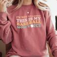 I'm Not Yelling This Is My Baseball Mom Voice Baseball Mom Comfort Colors Sweatshirt Orchid