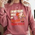 I'm Not Yelling This Is My Baseball Nana Voice Baseball Mom Comfort Colors Sweatshirt Orchid I'm Not Yelling This Is My Baseball Nana Voice Baseball Mom Comfort Colors Sweatshirt Orchid