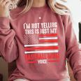 I'm Not Yelling This Is Just My Baseball Mom Voice Sport Comfort Colors Sweatshirt Orchid I'm Not Yelling This Is Just My Baseball Mom Voice Sport Comfort Colors Sweatshirt Orchid