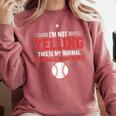 I'm Not Yelling This Is My Normal Baseball Mom Voice Comfort Colors Sweatshirt Orchid I'm Not Yelling This Is My Normal Baseball Mom Voice Comfort Colors Sweatshirt Orchid