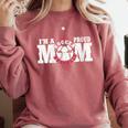 I'm a Proud Soccer Baseball Mom Comfort Colors Sweatshirt Orchid