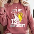 It's My 13th Birthday Baseball Softball Heart 13 Year Old Comfort Colors Sweatshirt Orchid It's My 13th Birthday Baseball Softball Heart 13 Year Old Comfort Colors Sweatshirt Orchid