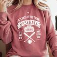 It's Ok If You Think Baseball Is Boring It's Kind Of Smart Comfort Colors Sweatshirt Orchid It's Ok If You Think Baseball Is Boring It's Kind Of Smart Comfort Colors Sweatshirt Orchid